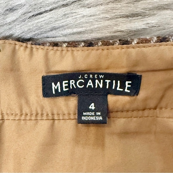 J. Crew Plaid Houndstooth Wool Women’s High Waist Academia Pencil Skirt Sz 4 - Picture 5 of 12